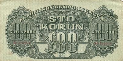 Csehszlovákia 1944. 100K + 1945. 20K, 100K (2x) + 1960. 10K T:II,III