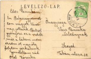 1911 Kékkő, Blauenstein, Modry Kamen; Hrad / Kékkői vár. Wertheimer Zsigmond kiadása / castle ruins ...