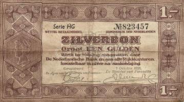 Hollandia/Zilverbon 1938. 1G T:III- + 1955. 25G T:III