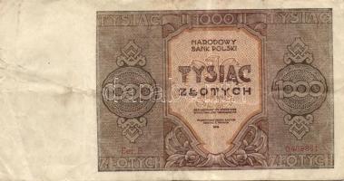 Lengyelország/Nemzeti Egység Ideiglenes Lengyel Kormánya 1945. 1000Zl T:III