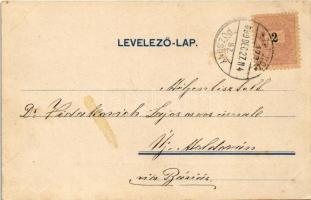 1899 (Vorläufer) Malacka, Malacky; községháza. Wiesner / town hall (fl)