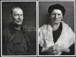 cca 1930-1940 Szemerey Zoltán (1908-?) festőművész munkáiról készült fotók, 5 db, rajtuk többek közö...