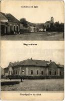 1917 Nagyszalatna, Velká Slatina, Zvolenská Slatina; Szövetkezeti üzlet, Főszolgabírói tiszti lak / cooperative shop, judges villa (EK)