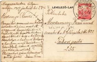 1917 Nagyszalatna, Velká Slatina, Zvolenská Slatina; Szövetkezeti üzlet, Főszolgabírói tiszti lak / ...