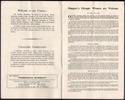 1953 Magyarország-Anglia, a legendás 6:3-as labdarúgó mérkőzés meccsfüzete, és egy belépőjegy a Wemb...