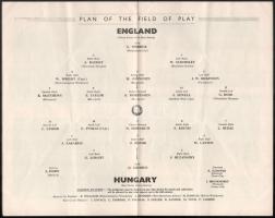 1953 Magyarország-Anglia, a legendás 6:3-as labdarúgó mérkőzés meccsfüzete, és egy belépőjegy a Wemb...