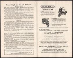1953 Magyarország-Anglia, a legendás 6:3-as labdarúgó mérkőzés meccsfüzete, és egy belépőjegy a Wemb...