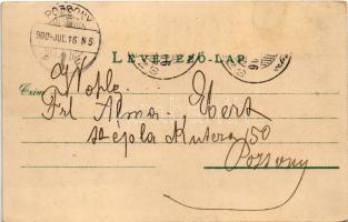 1900 Szenc, Szempcz, Senec; Római katolikus templom, Szeszes italok üzlete. Jungkönig József kiadása...