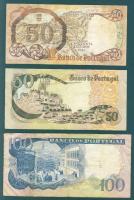 Portugália 1964-65. 50Esc, 100Esc + 1968. 50Esc T:III