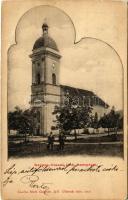1908 Szepesolaszi, Wallendorf, Spisské Vlachy; Római katolikus templom. Matz Gusztáv 1902. / Catholic church (EK)