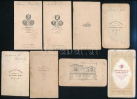 cca 1860-1870 Konkoly, Asbóth, Tanner, Hunkár családokhoz köthető, vegyes fotó tétel, 12 db, egy rés...