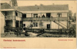 1905 Szobránc, Sobrance; Járásbírósági hivatal. Moskovits isidor kiadása / court (EK)