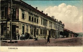 Tornalja, Tornaalja, Tornala; Fő utca, Groszmann Ignác üzlete / main street, shops (fl)