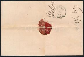 1872 Réznyomat 15kr ajánlott levélen / on registered cover "DEBRECZEN AJÁNLOTT SZ." - Wien