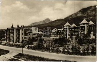 1956 Újtátrafüred, Neu-Schmecks, Novy Smokovec (Magas-Tátra, Vysoké Tatry); látkép, szálloda / general view, hotel