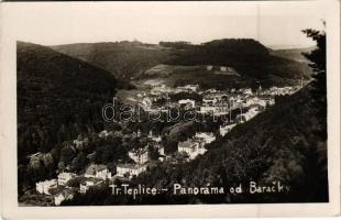 1933 Trencsénteplic, Trencianske Teplice; Panoráma od Baracky / látkép / general view