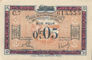 Német Birodalom/Weimari Köztársaság/megszállt (francia) Rajna-vidék/Francia-belga vasúttársaság 1923...