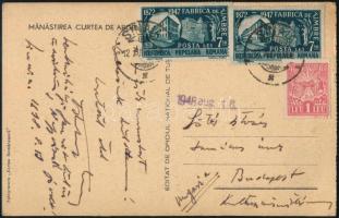 1948 Ortutay Gyula miniszer által írt autográf képeslap Sótér István akadémikusnak.