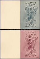 1939 Légrády Sándor (1906-1987) Magyar Királyi Állami Nyomda illusztrációk, 4 db, jelzettek a nyomaton, illusztrációk: 14x9,5 cm, papír: 14x19 cm és 17x16 cm közötti méretben