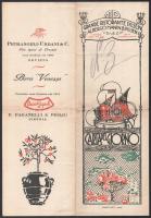 1929 Velencei étterem étlapja / Menu card of a Venezia restaurant