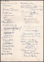 Sárdy Brutus (1892-1970) festőművész 1959-ben rendezett kiállítása alkalmából készített vendégkönyv,...