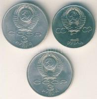 Szovjetunió 1975. 1R "Volgograd" T:PL + 1989. 3R "Örmény földrengés segélyezése" T:2 + 1991. 3R "Moszkva védelme" T:2
