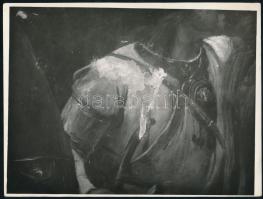 cca 1950-60 Munkácsy Mihály (1844-1900) Honfoglalás c. monumentális festményéről, egyik főművéről ké...