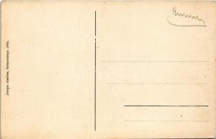 Selmecbánya, Banská Stiavnica; Szűz Mária szobor, tér. Joerges kiadása 1909. / monument, square