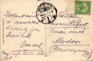 1908 Jablonka (Árva vármegyéhez tartozott a Trianonig), Római katolikus templom, Fő út, Tandlich Kál...