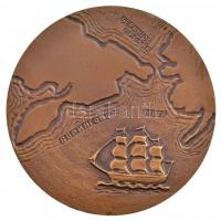 Szovjetunió 1966. "Vitus Bering 1681-1741" kétoldalas Br emlékérem. Szign.:A. Leonova (60m...