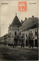 1917 Kisszeben, Sabinov; utca, városház. Stehr Gusztáv kiadása / street, town hall