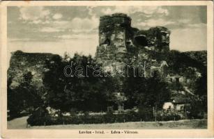 Léva, Levice; Várrom. Dobrowitzky János kiadása / castle ruins (EK)