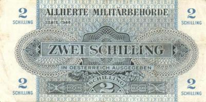 Ausztria/nemzetközi megszállás 1944. 1Sch (2x), 2Sch (1x), 5Sch (1x) T:II/III,III