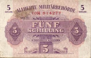Ausztria/nemzetközi megszállás 1944. 1Sch (2x), 2Sch (1x), 5Sch (1x) T:II/III,III