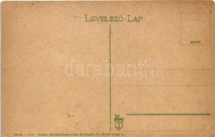 Ruttka, Vrútky; Vasúti híd, Kávéház és vendéglő, sorompó. Vasúti levelezőlapárusítás 24. sz. 1915. /...