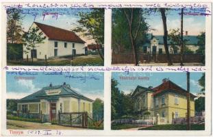 1934 Tinnye, kultúrház, Vásárhelyi kastély, gyógyszertár, községháza