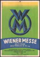 1942 Wiener Messe reklámja, Seifer grafikája, sérüléssel, 32×22 cm
