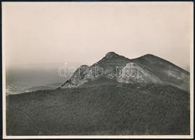 cca 1910 Brassó környéke, Erdélyi Mór felvétele, hátulján feliratozva, 11,5×16 cm / Brasov, mountains, photo of Mór Erdélyi, with notes on its back
