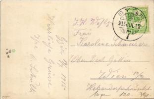 1915 Győr, Baross út, Schöpf István és Kocsis Jenő üzlete (EK)