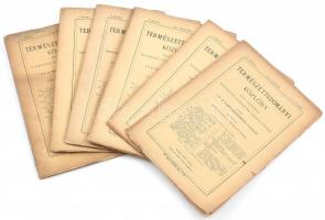 1873 Természettudományi közlöny folyóirat 6 db száma.