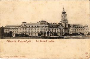 Keszthely, Gróf Festetics palota, kastély. Sujánszky József kiadása (fl)