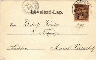 1901 Nagyszeben, Hermannstadt, Sibiu; Cs. és kir. Hadtestparancsnokság / K.k. Corps-Commando Gebäude...