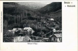 Oravicabánya, Oravica, Oravicza, Oravita; Bányavölgy. Gross Gyula kiadása / mine valley (vágott / cut)