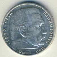 Német 3. Birodalom 1939A 2M Ag "Hindenburg" T:3 ph.