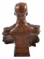 Donáth László: Vitéz nagybányai Horthy Miklós mellszobra / büszt, m: 25 cm 3,5 kg Jelzés a talpán