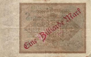 Német Birodalom / Weimari Köztársaság 1922. "Ein Billiarde Mark" korabeli érdekes hamisítv...