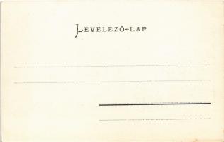 Pécs, Nemzeti Kaszinó, udvari cukrászda. Lechner Kornél kiadása