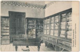 Kolozsvár, Cluj; Iparos Egylet könyvtára, belső. Csizhegyi Sándor fényképész / library of the Craftsman Association, interior