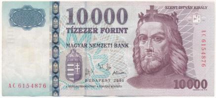 2001. 10.000Ft AC 6154876 T:III / Hungary 2001. 10.000 Forint AC 6154876 C:F  Adamo F58C2
