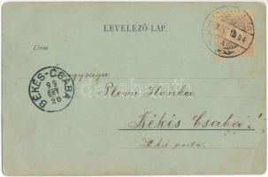 1899 (Vorläufer) Kolozsvár, Cluj; Kül. Magyar utca este, Merényi és Rákosy üzlete. Bizományi antiquá...